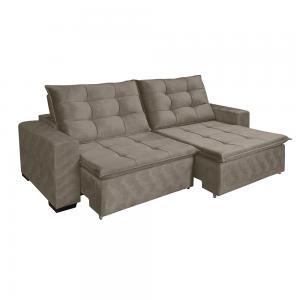 Imagem do Produto Estofado Topazio Sofa Retratil Reclinavel 2 Lug 2,70 Bege