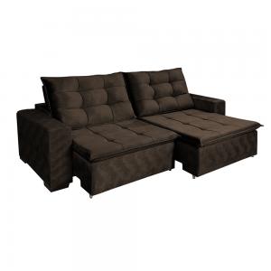 Imagem do Produto Estofado Topazio Sofa Retratil Reclinavel 2 Lug 2,30 Marrom