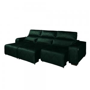Imagem do Produto Estofado Maximus Sofa Retratil Reclinavel 3 Lug 3,50 Verde